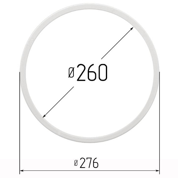 Кольцо прозрачное Ø 260 мм