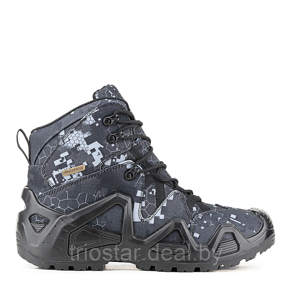 Треккинговые ботинки ELKLAND 173 (черный камуфляж) 45 - фото 1 - id-p227172642