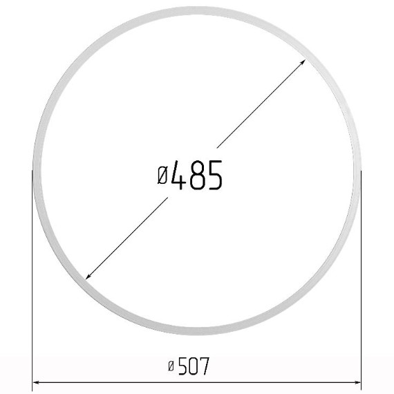 Кольцо прозрачное Ø 485 мм