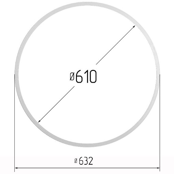 Кольцо прозрачное Ø 610 мм