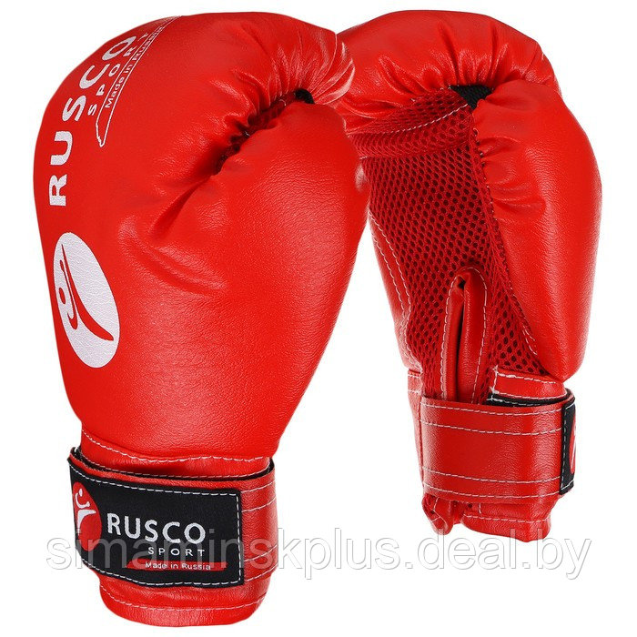 Набор боксёрский для начинающих RuscoSport: мешок, перчатки, 6 унций, цвет красный - фото 2 - id-p227172663