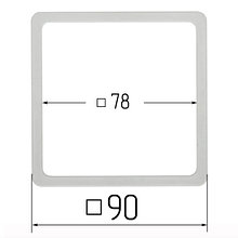 Квадрат прозрачный 90х90 мм