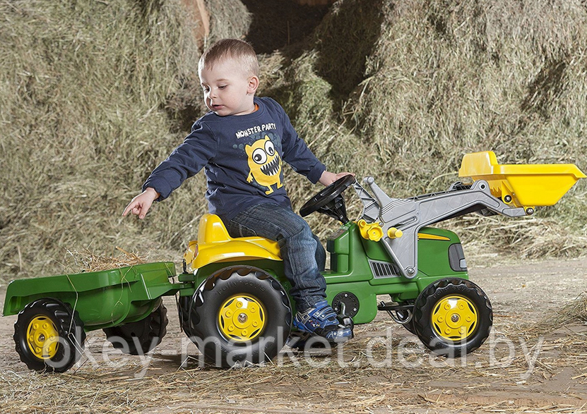 Детский педальный трактор Rolly Toys John Deere - фото 7 - id-p65605410