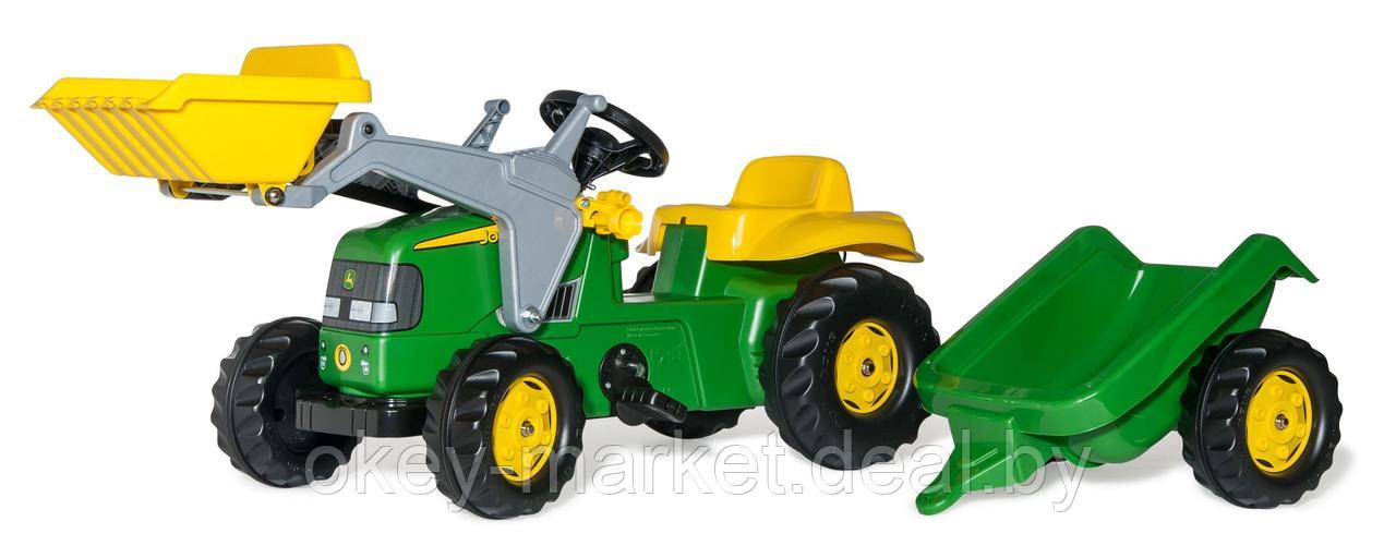 Детский педальный трактор Rolly Toys John Deere