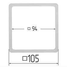 Квадрат прозрачный 105х105 мм