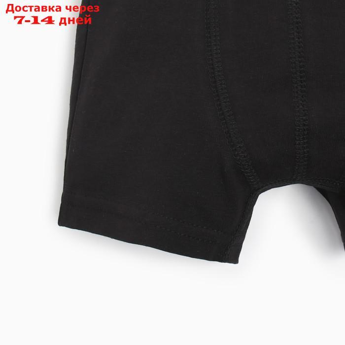 Трусы для мальчика боксеры MINAKU цвет чёрный, рост 104 - фото 2 - id-p227040978