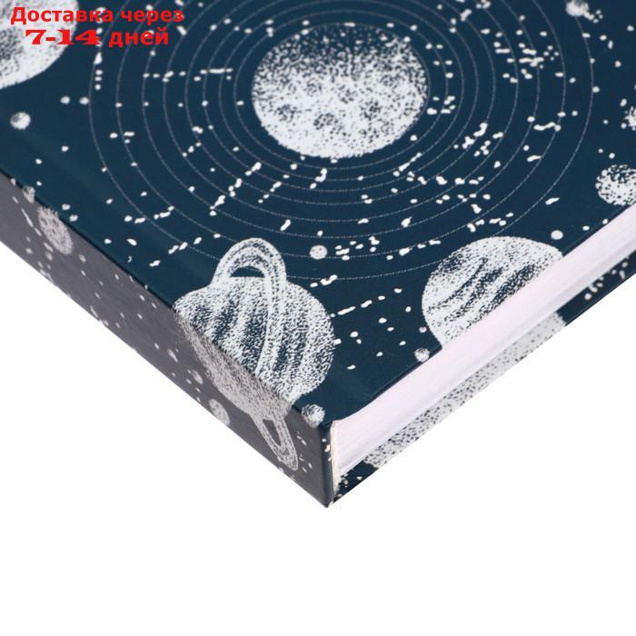 Записная книжка А5, 160 листов в клетку "Астрономия", твердая обложка, матовая лиминация, тиснение фольгой, - фото 3 - id-p227044904