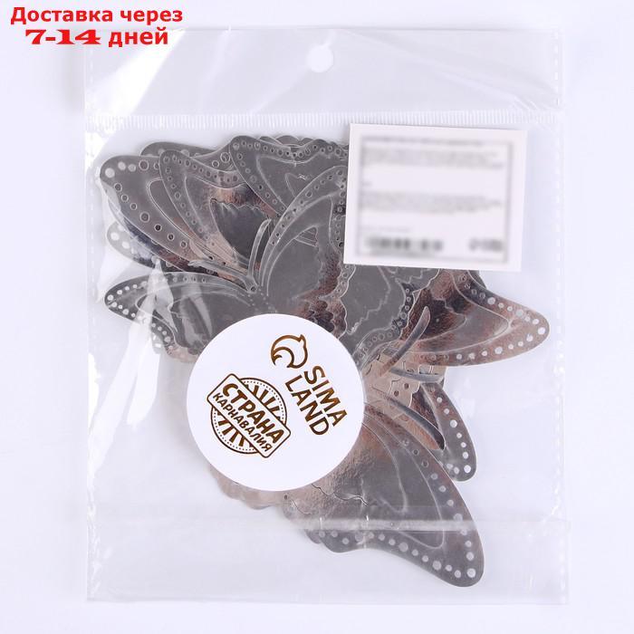 Украшение для торта "Бабочки", набор 12 шт, цвет серебро - фото 5 - id-p227041378