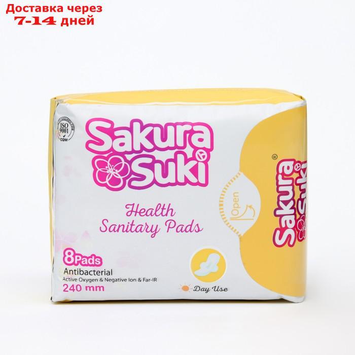 Прокладки гигиенические Sakura Suki Женские 240 мм дневные, 8 шт - фото 3 - id-p227044944