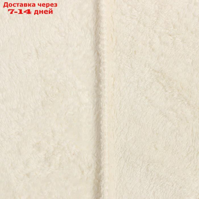 Полотенце-чалма для сушки волос Этель "Милашка", цвет молочный, 65х25 см, 100% п/э - фото 4 - id-p227041415