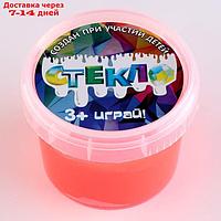 Слайм "Стекло" "Party Slime", 90 гр, красный неон