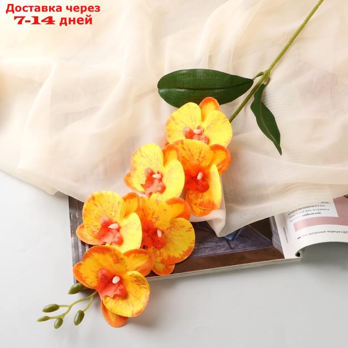 Цветы искусственные "Орхидея фаленопсис" премиум, 7х55 см, жёлтый - фото 1 - id-p227043241