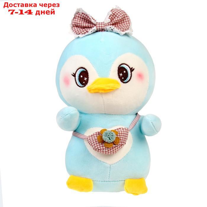 Мягкая игрушка "Пингвин", размер 22 см, цвет голубой - фото 4 - id-p227045409