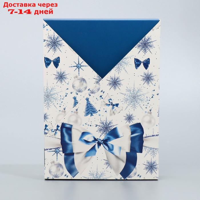 Складная коробка "Новогодний бант", 21× 15 × 5 см - фото 3 - id-p227065372