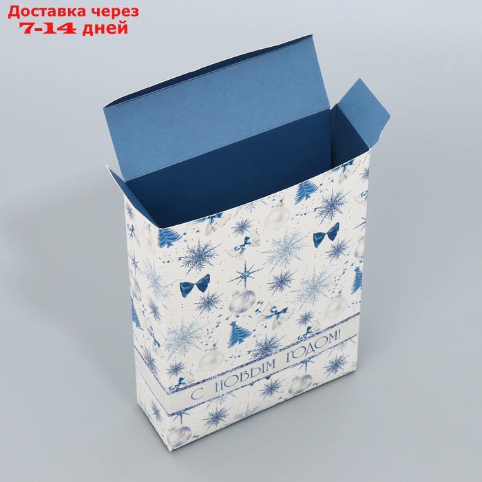 Складная коробка "Новогодний бант", 21× 15 × 5 см - фото 4 - id-p227065372