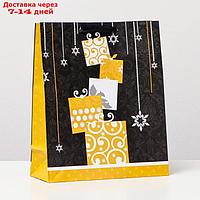 Пакет ламинированный "Много подарков", 26 x 32 x 12 см