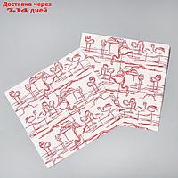 Салфетки бумажные "Фламинго", в наборе 20 шт.