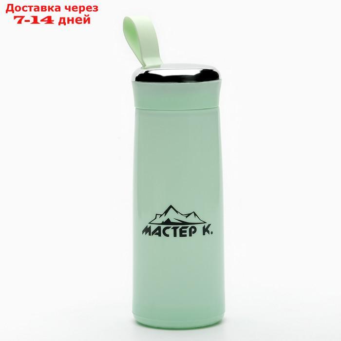 Бутылка для воды из стекла "Мастер К", 400 мл, зелёная - фото 1 - id-p227037316