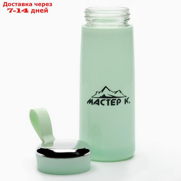 Бутылка для воды из стекла "Мастер К", 400 мл, зелёная - фото 2 - id-p227037316
