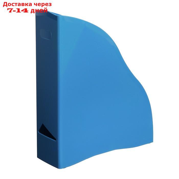 Лоток для бумаг вертикальный СТАММ "Дельта", ширина 85 мм, сине-голубой - фото 2 - id-p227073795