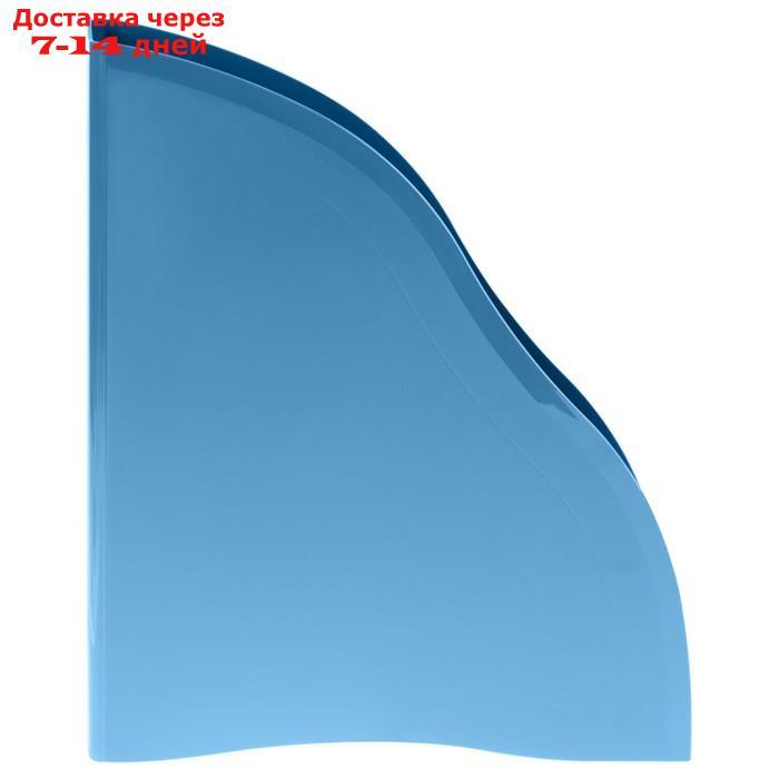 Лоток для бумаг вертикальный СТАММ "Дельта", ширина 85 мм, сине-голубой - фото 3 - id-p227073795