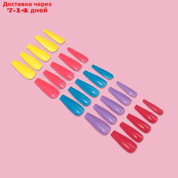 Типсы для наращивания ногтей "Цветной фейерверк", набор, 100 шт, разноцветные - фото 9 - id-p227053612