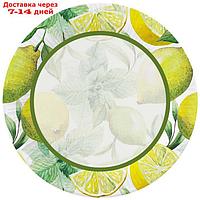 Набор бумажных тарелок Лимоны, в т/у пленке, 6 шт d=230 мм