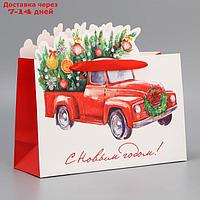 Пакет подарочный "Спешу к тебе", 30 × 25 × 10 см