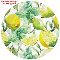 Набор бумажных тарелок Лимоны, в т/у пленке, 6 шт d=180 мм