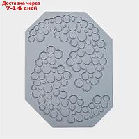 Силиконовый коврик для айсинга Доляна "Пузыри", 18,5×14×0,3 см, цвет серый