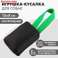 Игрушка-кусалка кубик, черная, 12 х 8 х 4 см