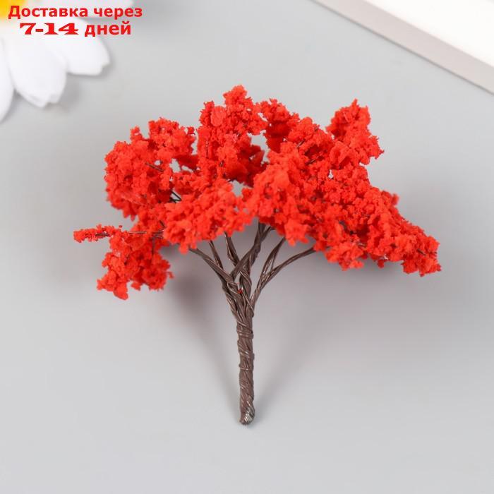 Искусственное растение для творчества пластик "Красный клён" 6х7,3 см - фото 1 - id-p227050270