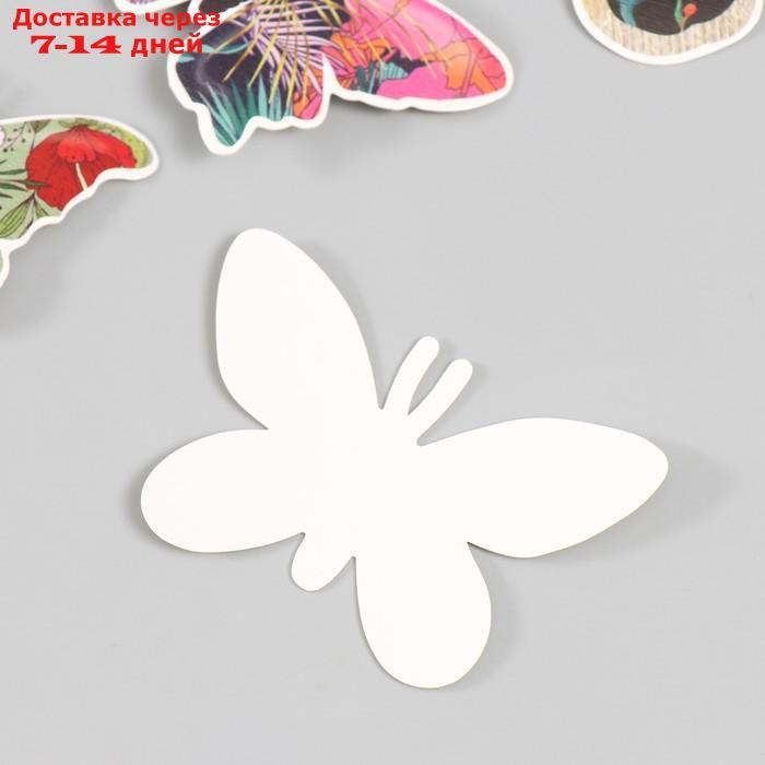 Бабочки картон "Цветочные" набор 12 шт h=4-10 см - фото 3 - id-p227069977