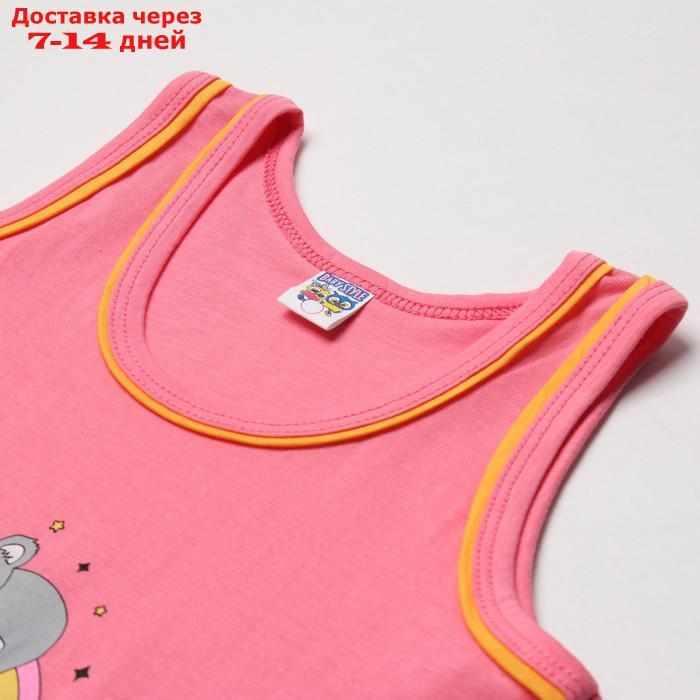 Комплект (майка и трусы) для девочек А.МД 129-41, цвет розовый, рост 116 см - фото 2 - id-p227048374