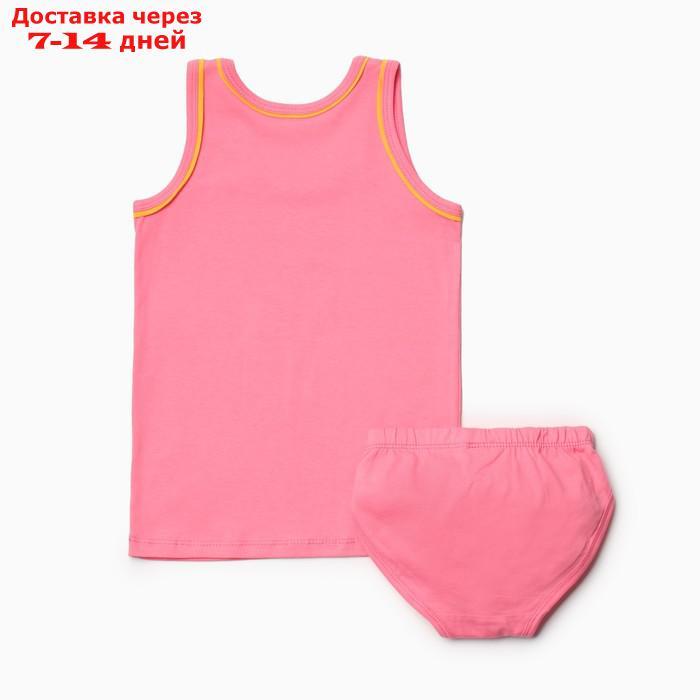 Комплект (майка и трусы) для девочек А.МД 129-41, цвет розовый, рост 116 см - фото 5 - id-p227048374