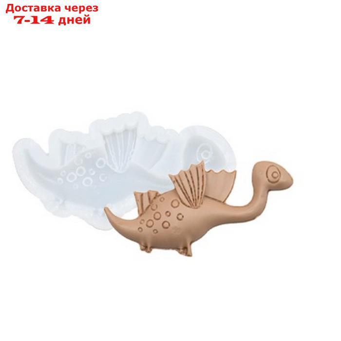 Форма силиконовая для эпоксидной смолы "Чудесный динозавр", 9,3 × 7,6 × 1 см - фото 1 - id-p227061185