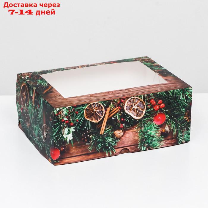 Упаковка на 6 капкейков с окном "Подарок для тебя", 25 х 17 х 10 см - фото 1 - id-p227064428