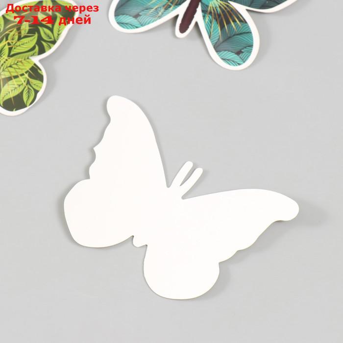 Бабочки картон "Листья" набор 12 шт h=4-10 см - фото 3 - id-p227069995