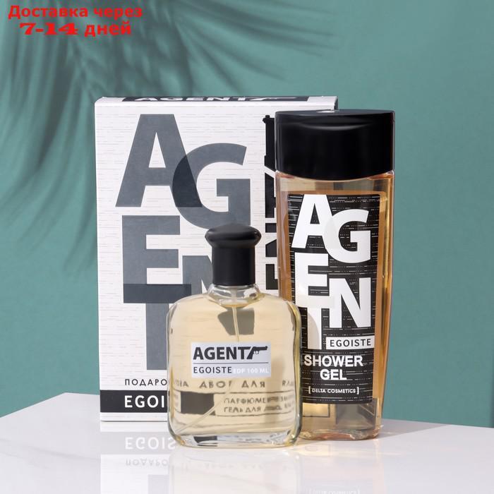 Подарочный набор для мужчин Agent Egoiste: гель для душа, 250 мл+ парфюмерная вода, 100 мл - фото 1 - id-p227065669