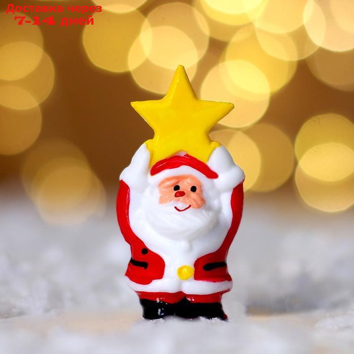 Миниатюра кукольная "Дед Мороз со звездой", набор 2 шт., размер 1 шт. 3,7 × 2,3 см - фото 1 - id-p227056525