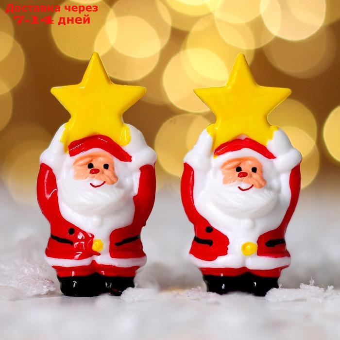 Миниатюра кукольная "Дед Мороз со звездой", набор 2 шт., размер 1 шт. 3,7 × 2,3 см - фото 2 - id-p227056525