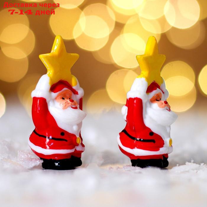 Миниатюра кукольная "Дед Мороз со звездой", набор 2 шт., размер 1 шт. 3,7 × 2,3 см - фото 3 - id-p227056525