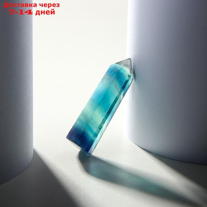 Кристалл из натурального камня "Фиолетовый флюорит", высота от 3 до 4 см - фото 3 - id-p227068149