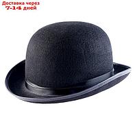 Шляпа котелок фетр черный р-р59
