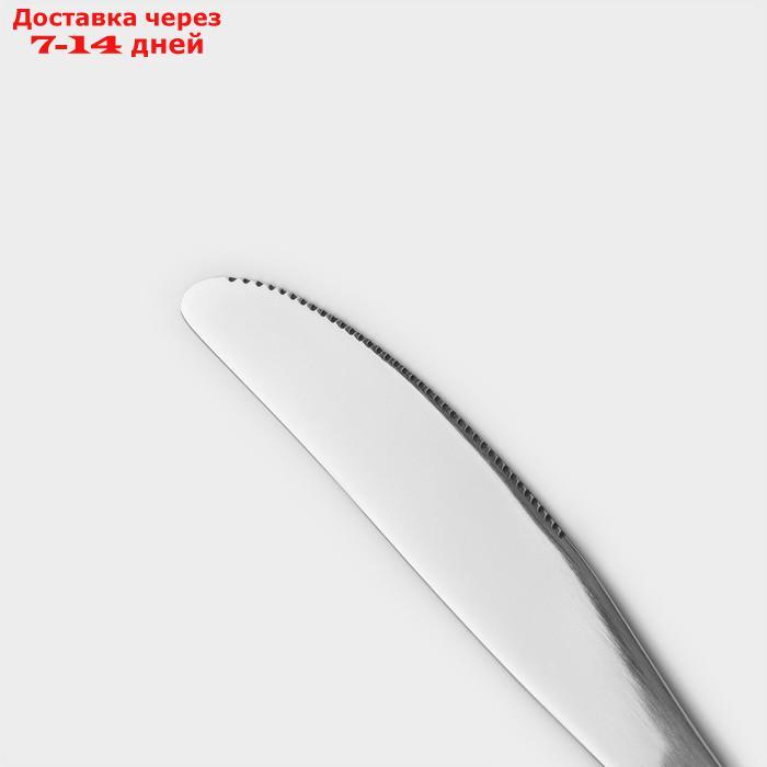 Нож столовый из нержавеющей стали, h=23, цвет серебряный - фото 2 - id-p227073037