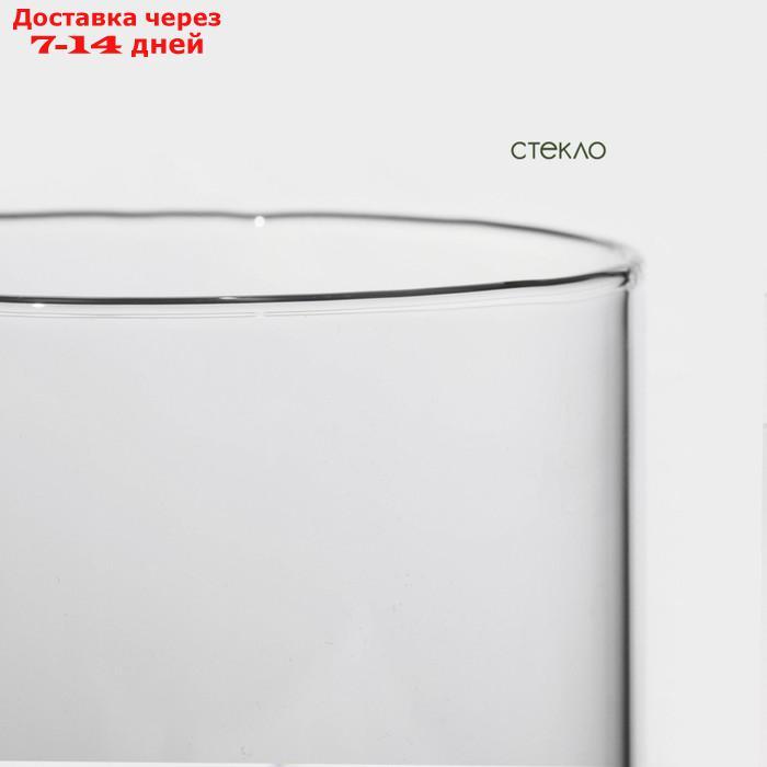 Банка стеклянная для сыпучих продуктов с бамбуковой крышкой BellaTenero "Эко", 700 мл, 8,5×15,5 см - фото 4 - id-p227073047