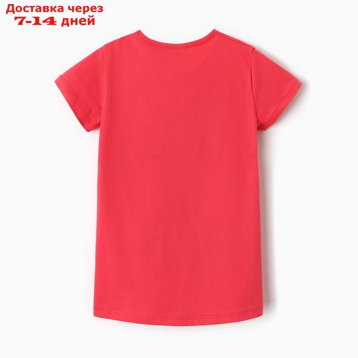 Сорочка ночная для девочки, цвет фуксия, рост 122 см - фото 4 - id-p227071095