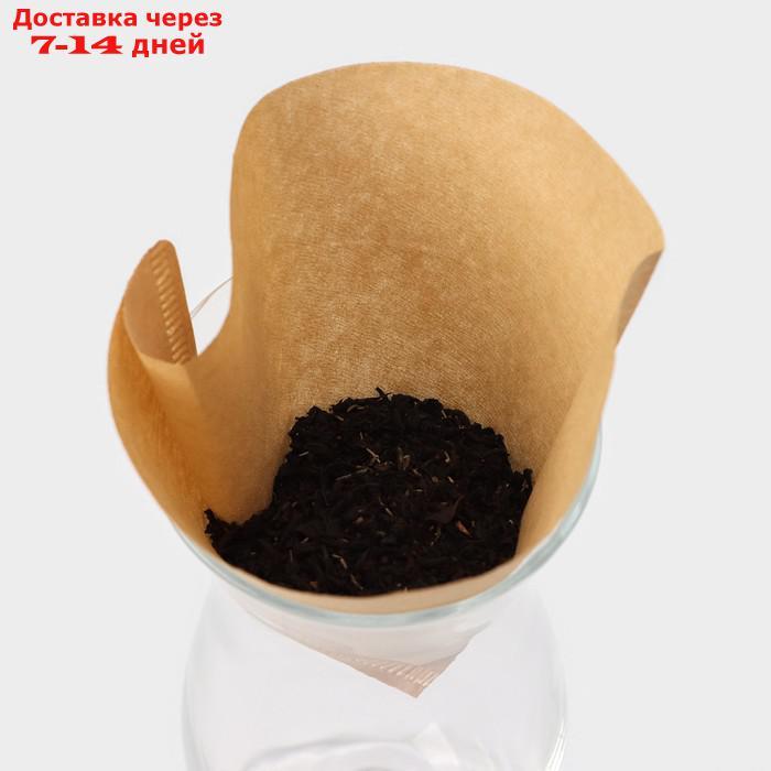 Набор фильтров для заваривания кофе V60 "Tasty" неотбеленные 50 шт. - фото 2 - id-p227072090