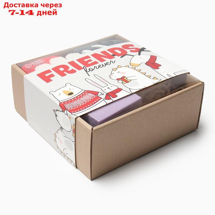 Подарочный набор Friends полотенце 30х60 см и банные акс.(3 предм) - фото 2 - id-p227072127