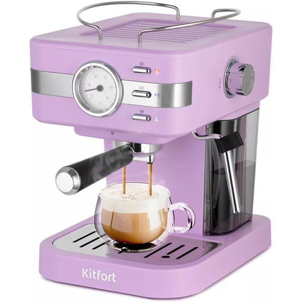 Рожковая кофеварка Kitfort KT-7258 - фото 1 - id-p226662585
